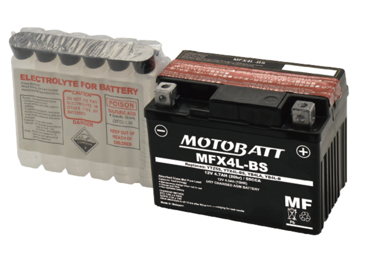 MFX4L-BS Motobatt AGM MF Battery Replaces YTX4L-BS - الصورة 8