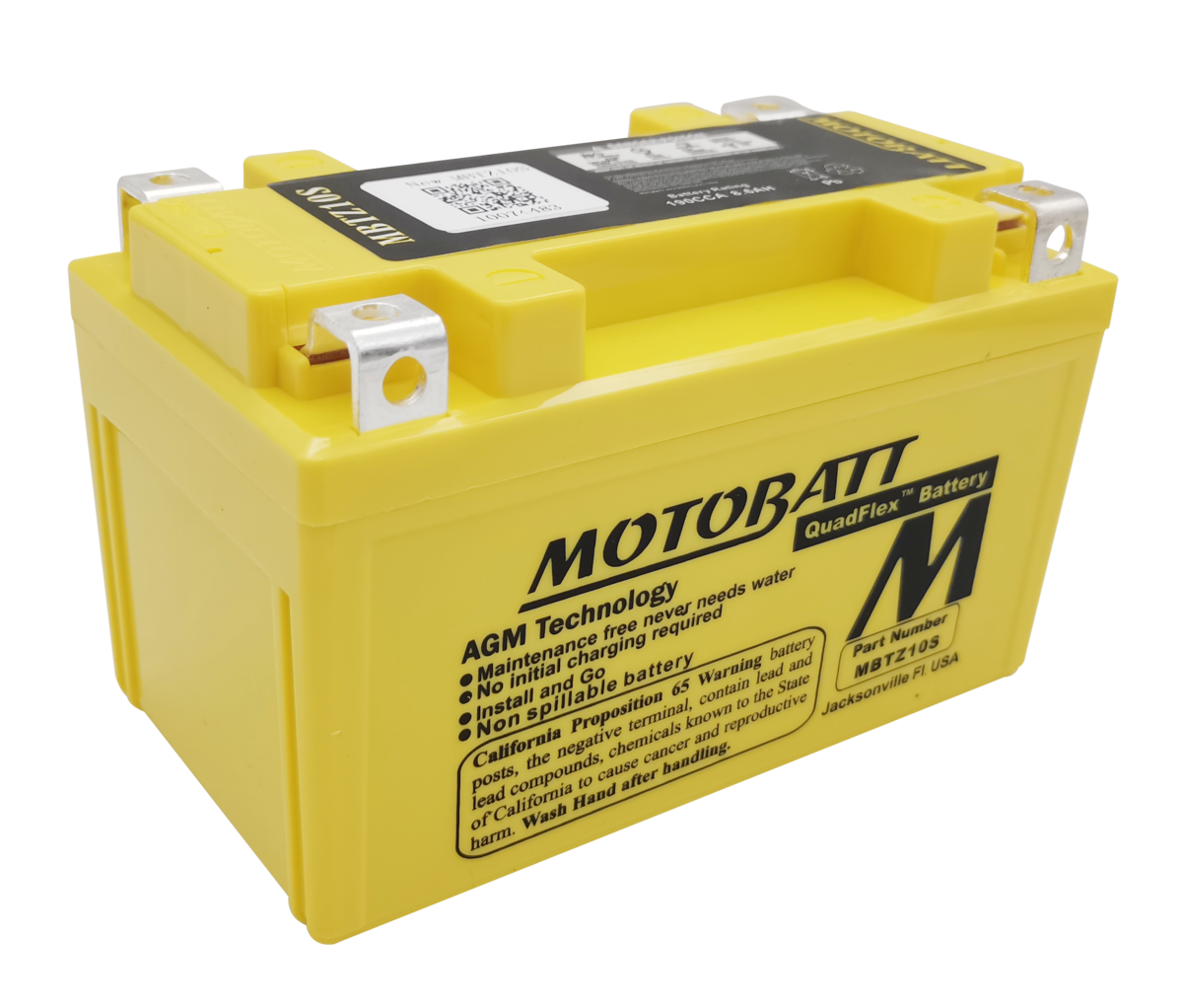 MBTZ10S Motobatt 12V AGM Battery - الصورة 4